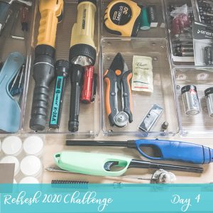 Junk Drawer Organization During our Refresh 2020 5 Day Challenge