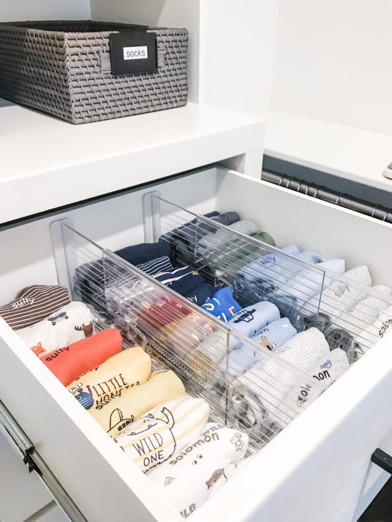 organized clothing drawer