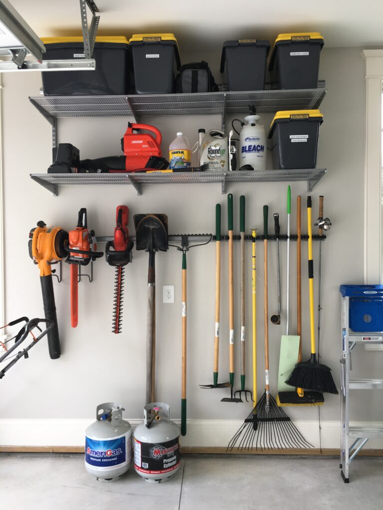 garage tool organizing elfa