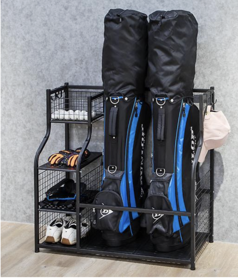 golf bag storage organizing