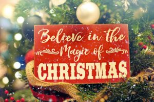 magic of christmas sign