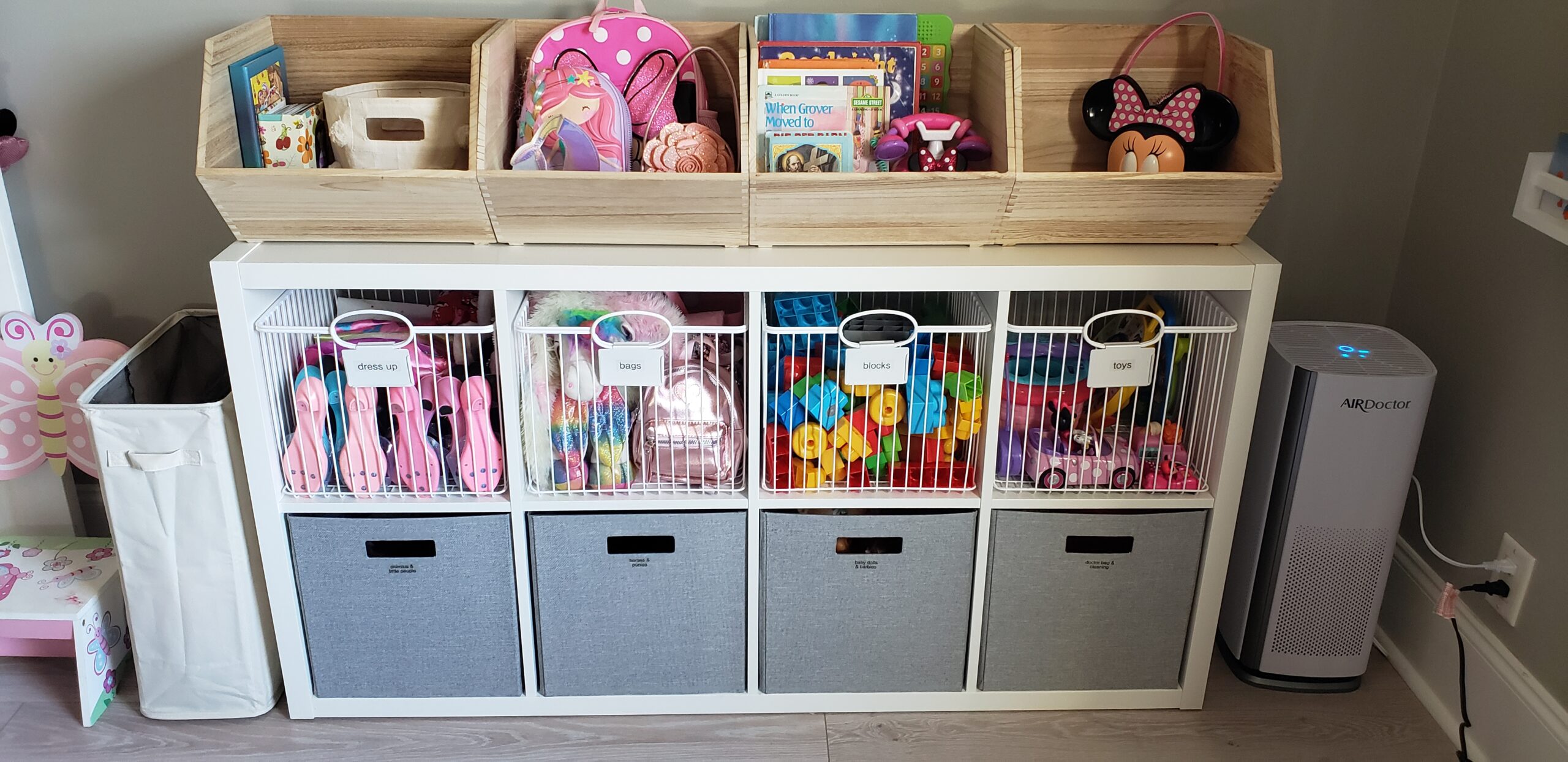 kids playroom organizing bins