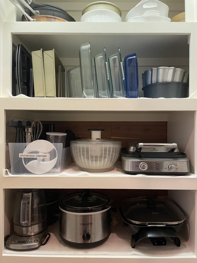 organized kitchen cabinet